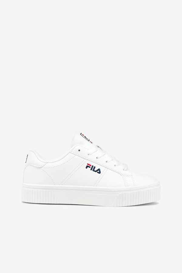 Tênis Fila Mulher Branco/Azul Marinho/Vermelhas - Fila Panache Creeper Portugal Lojas,XTKB-40589